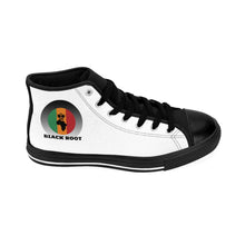 Load image into Gallery viewer, Black Root African map with crwon Men&#39;s High-top Sneakers
